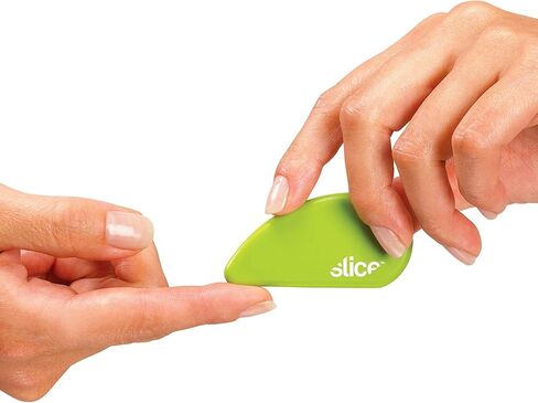 شريحة 00100 قاطعة أمان بشفرة سيراميك، تفتح عبوة صدفية، قاطعة قسيمة، تقليم الصور، سجل القصاصات، تناسب سلسلة المفاتيح، أخضر in Kuwait