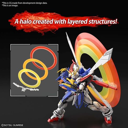 Bandai Hobby - Mobile Fighter G Gundam - #37 God Gundam, Bandai Spirits RG 1/144 Model Kit in Saudi Arabia