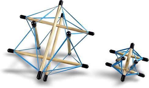 Tensologic Advanced Kit, Tensegrity, Physics Model, Tensegrity Model Kit, Build Tensegrity Models, Architecture Building Kit, Minimum Age 14, 12 dowels in Saudi Arabia