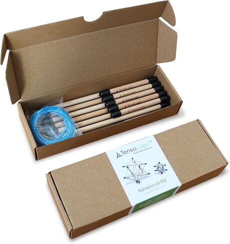 Tensologic Advanced Kit, Tensegrity, Physics Model, Tensegrity Model Kit, Build Tensegrity Models, Architecture Building Kit, Minimum Age 14, 12 dowels in Saudi Arabia