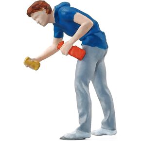 kivcmds Painted Figure 1:64 Scale Mini Model Trains Architectural Plastic People Figures Standing Photographer Girl Figure Model,Suitable for Miniature Scenes(64251B) in Saudi Arabia