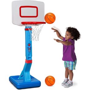 Toddler Basketball Hoop Indoor Mini Adjustable Poolside Basketball Goal with Ball Pump for Boys Girls Outdoor Toys for Backyard Game Outside Basketball Toy for Kids Age 2-4 3-5 6 7 4-8