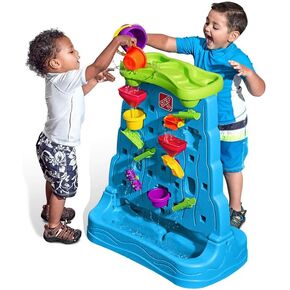 Step2 Waterfall Discovery Wall for Kids, Double-Sided Sand and Water Table, Toddlers Ages 1.5+ Years Old, 13 Piece Toy Accessories in Saudi Arabia