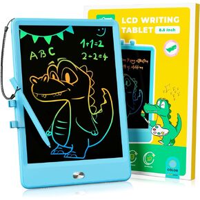KOKODI LCD Writing Tablet 8.5-Inch Colorful Doodle Board, Electronic Drawing Tablet Drawing Pad for Kids, Educational and Learning Kids Toys Gifts for 3 4 5 6 7 8 Year Old Boys and Girls(Blue)