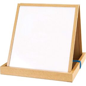 Learning Resources Double-sided Tabletop Easel, Wood, 19.6"D x 21.8"W x 3.1"H, Multi-color
