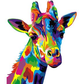 ifymei Paint by Number for Kids and Adults Beginner, DIY Gift Canvas Painting Kits for Boys and Girls, 16x20 Inch Colorful Cats and Butterflies [Without Frame] in Saudi Arabia