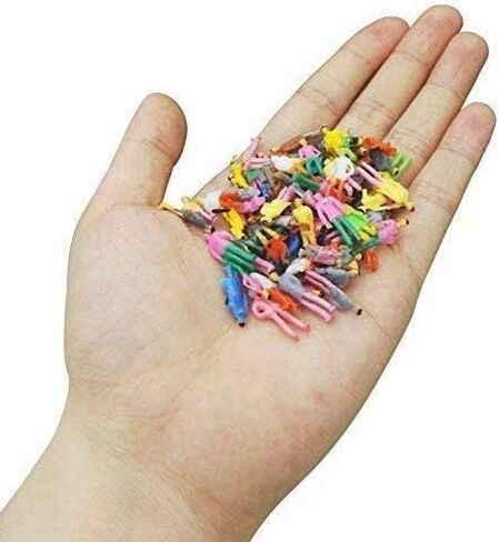 N/C 100 Pcs 1:100 HO Scale Models People Set, Hsxxf Tiny People Model People Hand Painted Figures DIY Resin Colorful Painted Mixed Seated Sitting Pose (1:100) in Kuwait