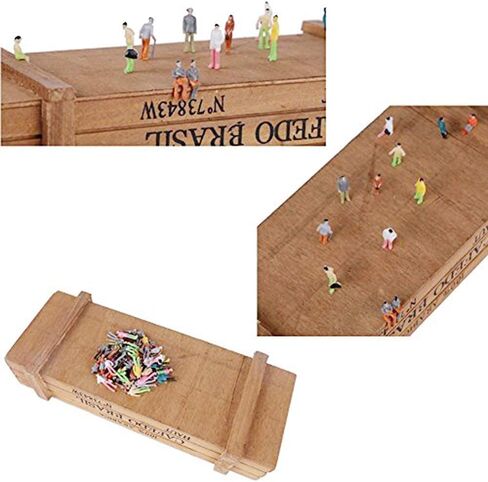 N/C 100 Pcs 1:100 HO Scale Models People Set, Hsxxf Tiny People Model People Hand Painted Figures DIY Resin Colorful Painted Mixed Seated Sitting Pose (1:100) in Kuwait