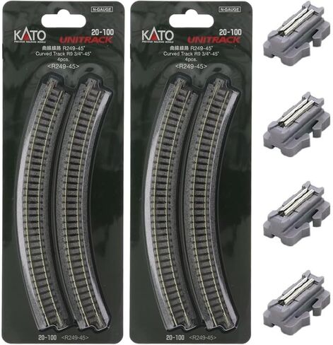 كاتو 249 مم (9 3/4 بوصة) نصف قطر 45 درجة 4 قطع × 2 عبوة (8 قطع) + UniJoiner (24-815) × 4 in Saudi Arabia