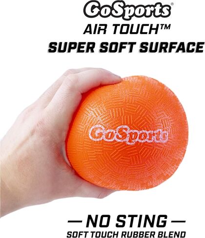 كرة دودج بول القابلة للنفخ من جو سبورتس - بدون كرات لسع - تتضمن مضخة كرة وحقيبة شبكية in Kuwait