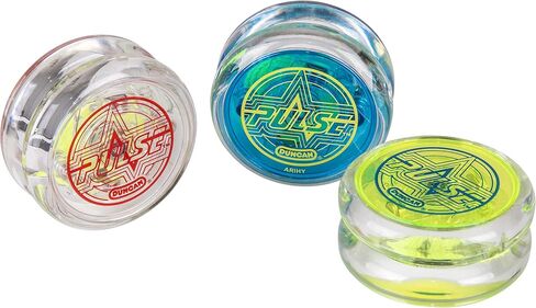 Duncan Toys Pulse LED Light-Up Yo-Yo, Intermediate Yo-Yo, Clear/Red in Kuwait