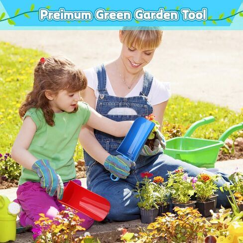 Upgrade 9" Beach Sand Shovels Scooping Toys Set, Beach Spade with Anti Slip Handle, Garden Tool for Kids Adults, Gardening Digging Sandbox Kit, Beach Essential Gift for Boys Girls Indoor Outdoor in Kuwait