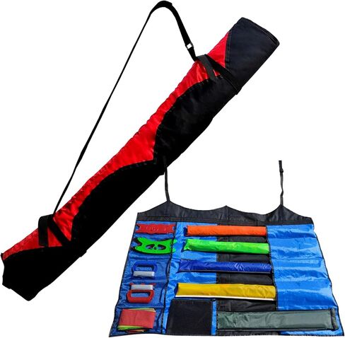 حقيبة طائرات ورقية كبيرة من سيمككاي، حقيبة طائرة طائرة رباعية الخطوط للبالغين في الهواء الطلق حقيبة تخزين طويلة in Kuwait