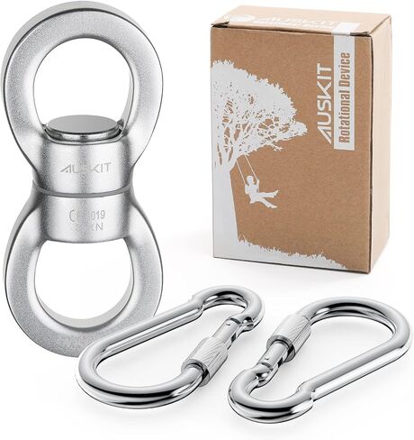 Black Swing Swivel, 30 KN Safest Rotational Device Hanging Accessory in Kuwait