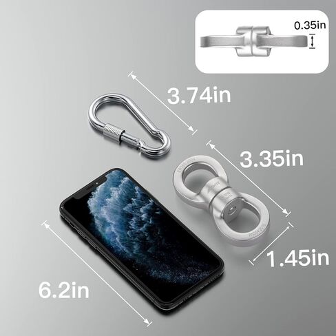 Black Swing Swivel, 30 KN Safest Rotational Device Hanging Accessory in Kuwait