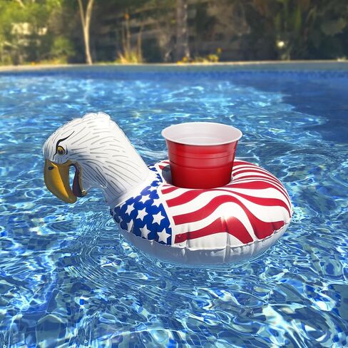 GoFloats Inflatable Pool and Hot Tub Drink Holders (3 Pack) (Choose - Unicorn, Flamingo, Palm Tree and More) in Saudi Arabia