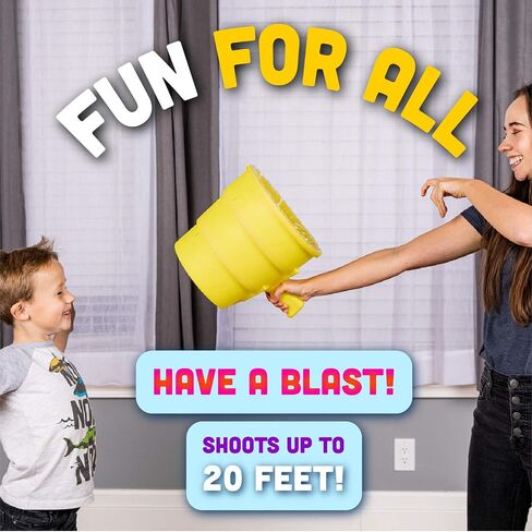 Airzooka Air Blaster - Blows 'Em Away - لعبة هوائية للبالغين والأطفال من سن 6 سنوات فما فوق - أسود in Kuwait
