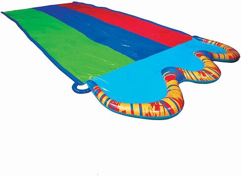 BANZAI Triple Racer Water Slide, Length: 16 ft, Width: 82 in, Inflatable Outdoor Backyard Water Slide Splash Toy in Kuwait