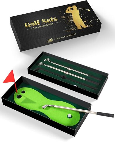 هدايا قلم الجولف للرجال والنساء لاعبي الغولف، حشوات فريدة من نوعها لعيد الميلاد للبالغين، صديق الأب وزملاء العمل، مجموعات أقلام جولف صغيرة مع 3 أقلام لنوادي الجولف، أدوات مكتبية رائعة ديكور مكتب in Kuwait