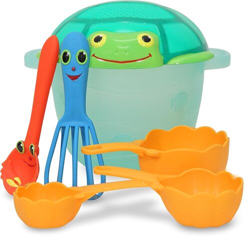 Melissa & Doug Sunny Patch Seaside Sidekicks Sand Baking Set-Beach Toy, Outdoor Play For Kids Ages 3+ in Saudi Arabia