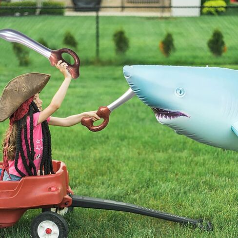 مجموعة حفلات القراصنة 24 قطعة، 12 قطعة من سيف القراصنة القابل للنفخ، 12 قطعة من رقعات عين القرصان السوداء لمستلزمات حفلات أعياد الميلاد، ألعاب تنكرية للأطفال، دعائم مسرح الهالوين، ألعاب مائية لحفلات السباحة الصيفية... in Kuwait