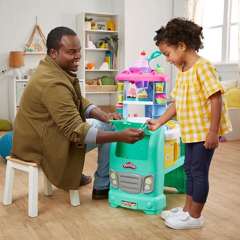 مجموعة لعب لعبة شاحنة الطعام من بلاي-دوه كيتشن كرييشنز سويت سناكس للأطفال، 12 علبة مركبة للتشكيل، للفتيات والأولاد بعمر 3 سنوات وما فوق (حصريًا لأمازون) in Kuwait