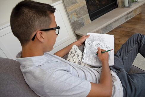 يوكريت، دفتر رسم بغطاء بولي، ثقيل الوزن، 9 × 12 بوصة، أسود، 75 ورقة in Kuwait