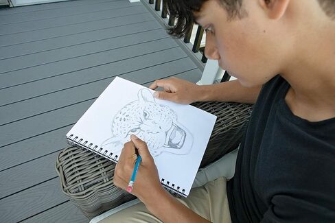 يوكريت، دفتر رسم بغطاء بولي، ثقيل الوزن، 9 × 12 بوصة، أسود، 75 ورقة in Kuwait