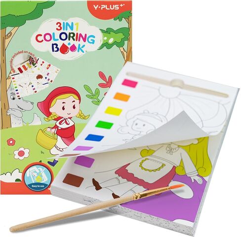 YPLUS Paint with Water Books for Toddlers, Watercolor Painting Paper for Kids Ages 1-3, 2-4, Art Craft Gift for Drawing with Brush - Sea in Kuwait