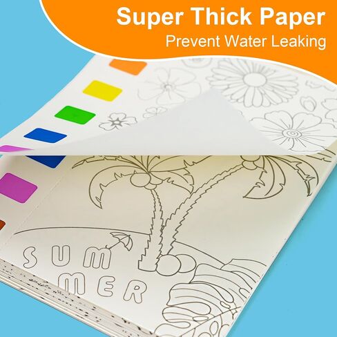 YPLUS Paint with Water Books for Toddlers, Watercolor Painting Paper for Kids Ages 1-3, 2-4, Art Craft Gift for Drawing with Brush - Sea in Kuwait