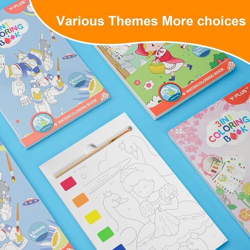 YPLUS Paint with Water Books for Toddlers, Watercolor Painting Paper for Kids Ages 1-3, 2-4, Art Craft Gift for Drawing with Brush - Sea in Kuwait