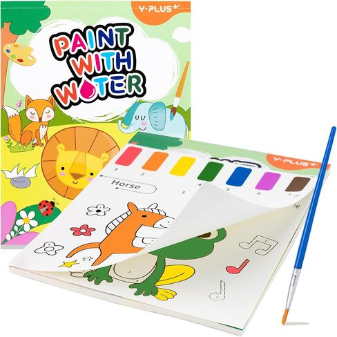 YPLUS Paint with Water Books for Toddlers, Watercolor Painting Paper for Kids Ages 1-3, 2-4, Art Craft Gift for Drawing with Brush - Sea in Kuwait