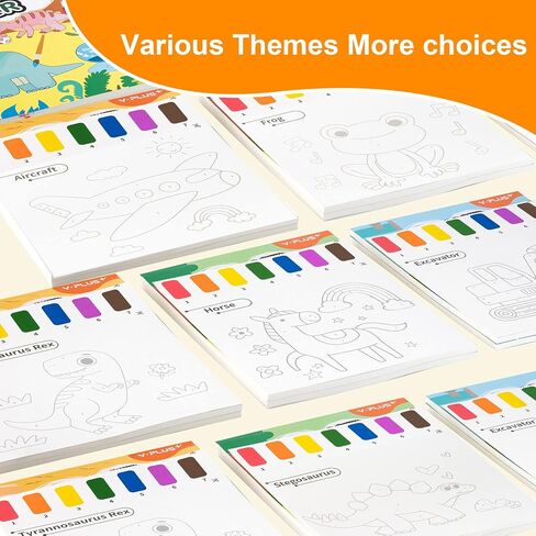 YPLUS Paint with Water Books for Toddlers, Watercolor Painting Paper for Kids Ages 1-3, 2-4, Art Craft Gift for Drawing with Brush - Sea in Kuwait