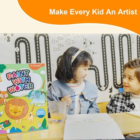YPLUS Paint with Water Books for Toddlers, Watercolor Painting Paper for Kids Ages 1-3, 2-4, Art Craft Gift for Drawing with Brush - Sea in Kuwait