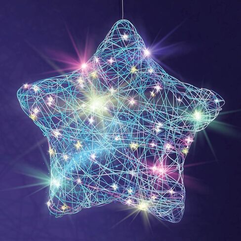 3D Light-up String Art Kit for Kids - Star Lantern Making Kit w/ 20 LEDs - Kids Gifts - Crafts Set for Girls and Boys Ages 8-12 Kid - DIY Arts & Craft Kits for Age 8, 9, 10, 11, 12 Year Old Girl Gift in Saudi Arabia