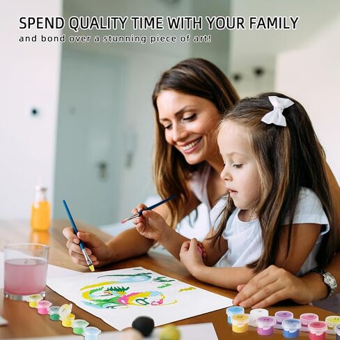 ifmei الطلاء حسب الرقم للأطفال والكبار المبتدئين، مجموعات الرسم على القماش هدية DIY للبنين والبنات، 16 × 20 بوصة القطط والفراشات الملونة [بدون إطار] in Saudi Arabia