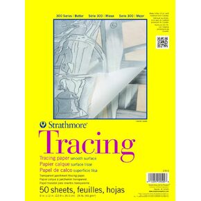 Strathmore 300 Series Tape Bound Tracing Pad, 11 X 14 inches, 25 lb., Transparent, 50 Sheets (370-11) in Saudi Arabia