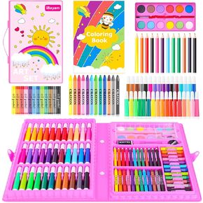 iBayam Art Supplies, 149-Pack Drawing Kit Painting Art Set Kits, Pink Box in Saudi Arabia