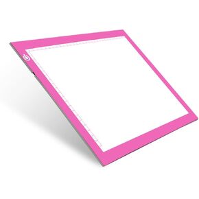 NXENTC A4 لوحة إضاءة للتتبع، صندوق إضاءة رفيع للغاية للتتبع USB Power Artcraft Tracing Light Table للفنانين، الرسم، الرسم، الرسوم المتحركة