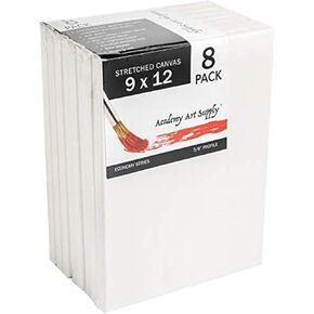 مجموعة لوحات قماشية ممتدة من أكاديمية آرت سابلاي مكونة من 8 قطع (9 × 12) in Kuwait