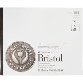 Strathmore (580-82 500 Series Bristol, 2-Ply Vellum Surface, 14"x17", Gray, 15 Sheets in Saudi Arabia