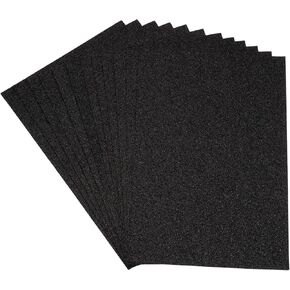 أوراق قماش من اللباد الناعم اللامع من Rebower [لديكورات أزياء قوس الشعر DIY Craft Hobby] - 11.8 × 7.8 بوصة/لون فضي / 12 قطعة