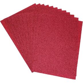 Glitter Soft Felt Fabric Sheets Acrylic Craft Sheets [for DIY Craft Hobby Hair Bow Costumes Decorations] - 11.8 x 7.8 Inch/Black / 12PCS in Kuwait