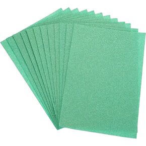 Glitter Soft Felt Fabric Sheets Acrylic Craft Sheets [for DIY Craft Hobby Hair Bow Costumes Decorations] - 11.8 x 7.8 Inch/Black / 12PCS