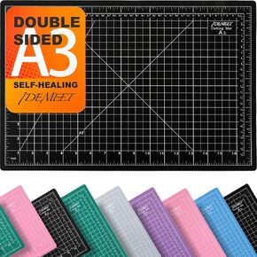 Density-upgraded 24" x 36" Large Self Healing Sewing Mat, Idemeet Rotary Cutting Mat 5-Ply Cut Board for Crafts Hobby Project, Scale Size 24" x 36", A1, Green in Saudi Arabia