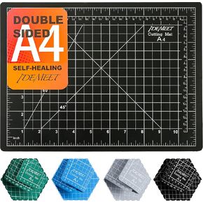Density-upgraded 24" x 36" Large Self Healing Sewing Mat, Idemeet Rotary Cutting Mat 5-Ply Cut Board for Crafts Hobby Project, Scale Size 24" x 36", A1, Green in Kuwait