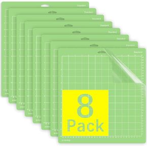 Gwybkq Standard Cutting Mat 12x12, 8 Pack Adhesive Sticky Green Mats in Saudi Arabia