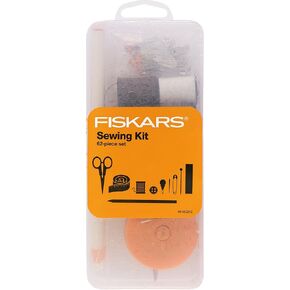 Fiskars Sewing Kit - 27-Piece Travel Sewing Set with Case - Craft Supplies - Orange