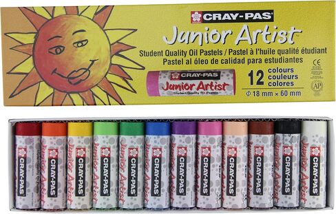 SAKURA Cray-Pas Junior Artist Oil Pastel Set, 50 Sticks in Kuwait