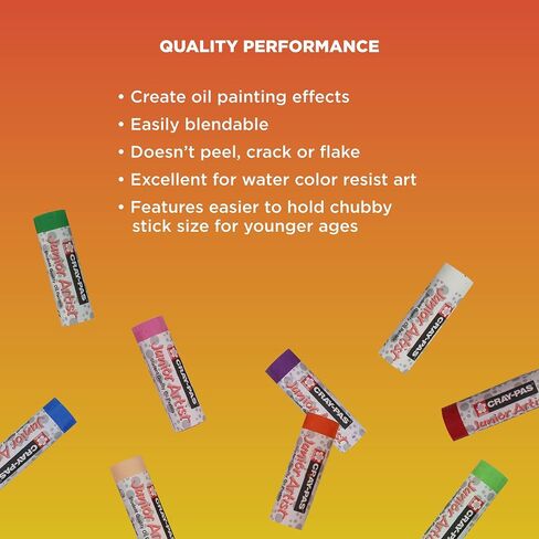 SAKURA Cray-Pas Junior Artist Oil Pastel Set, 50 Sticks in Kuwait